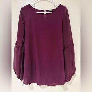 Ann Taylor Plum Women's Top size M